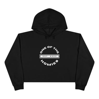 The Established Homies Black Crop Top Hoodie