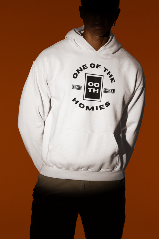 The Homies White Logo Hoodie