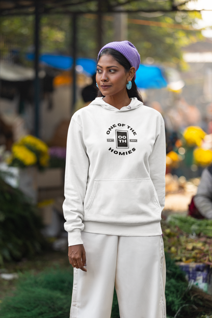 The Homies White Logo Hoodie