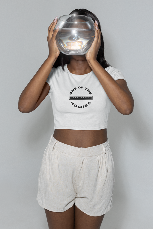 The Established Homies White Crop Top