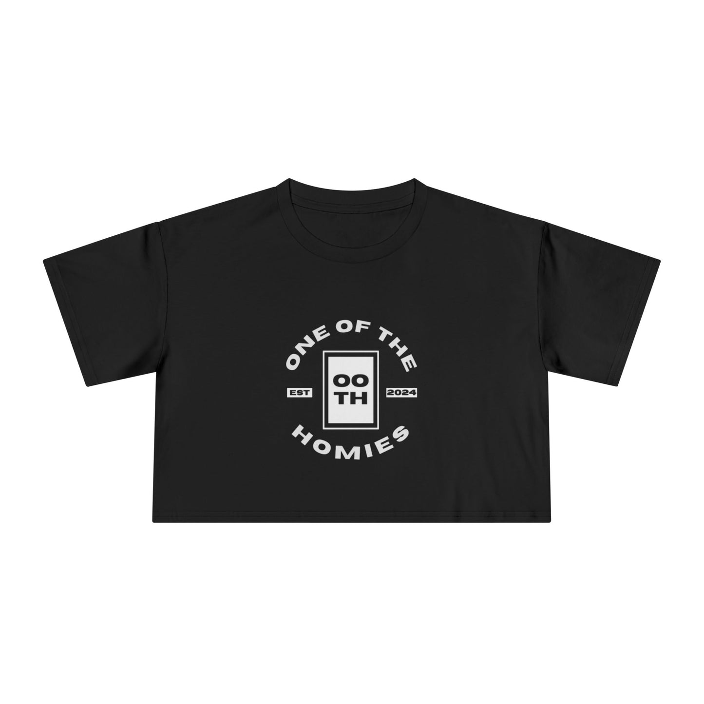 The Homies Black Logo Crop Top