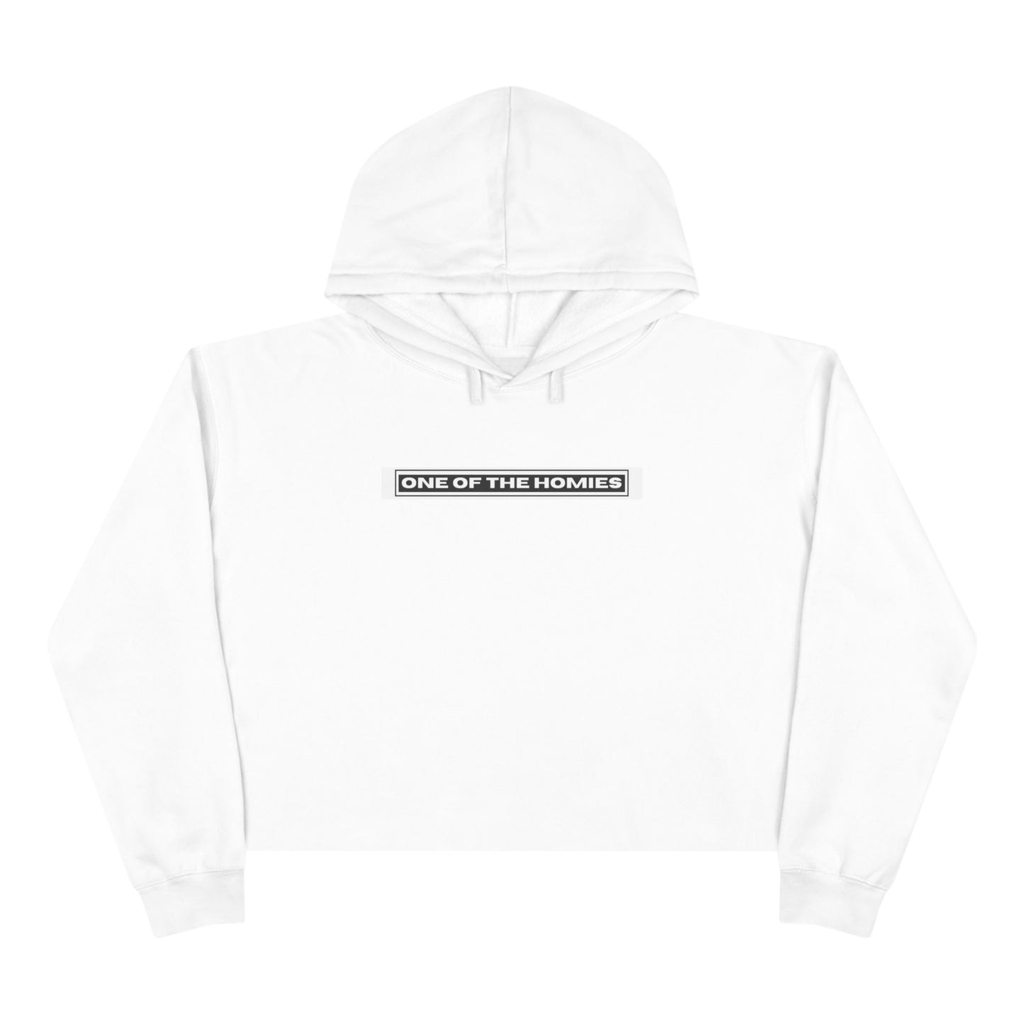 The OG Homies White Crop Top Hoodie