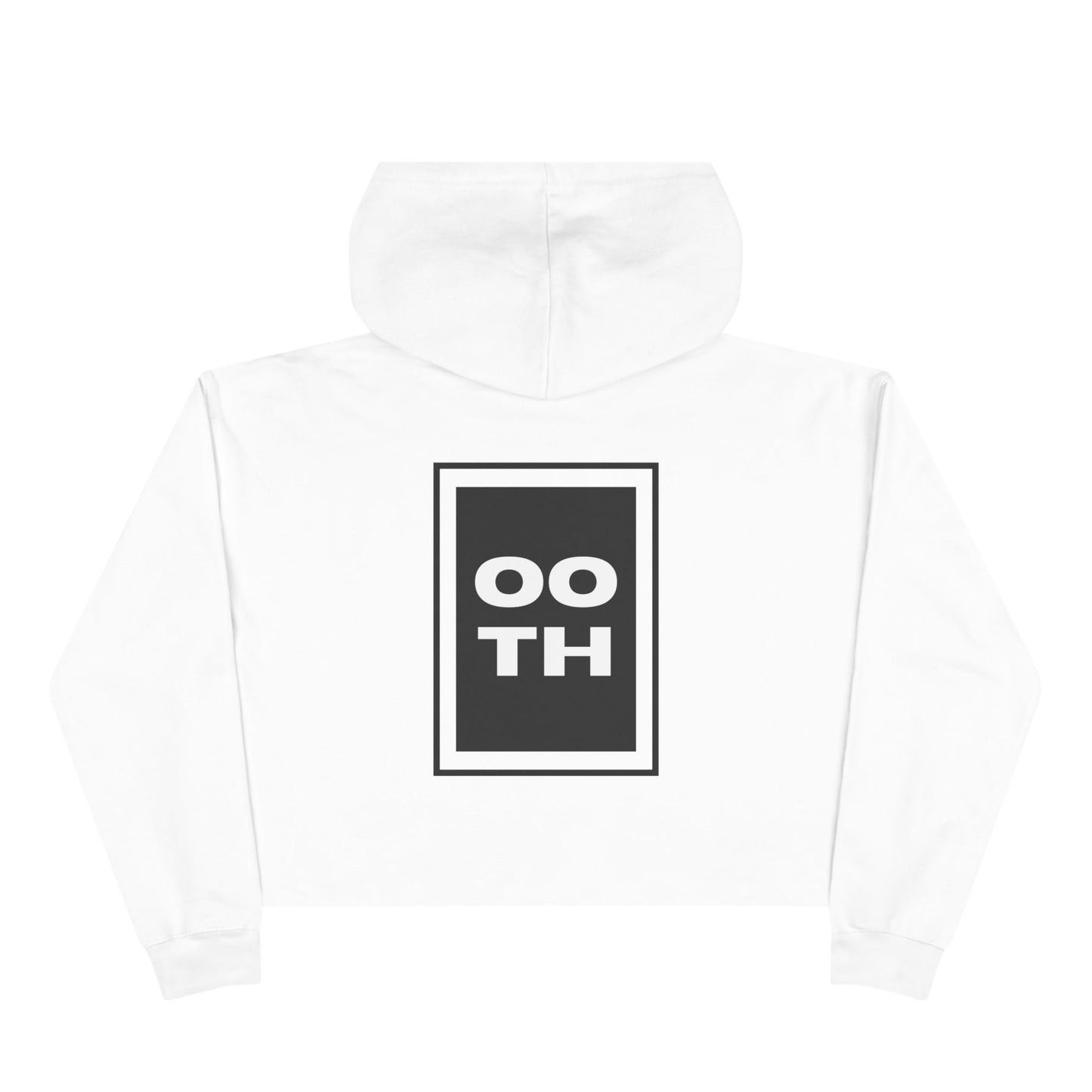 The Established Homies White Crop Top Hoodie