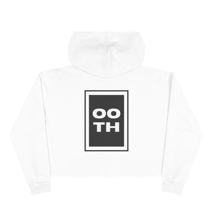 The Established Homies White Crop Top Hoodie